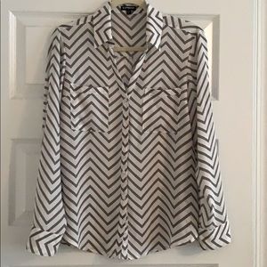 Express chevron dress shirt